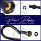HEMOS BATHROOM PARTS 300-800MM NYLON PVC HIGH PRESSURE FLEXIBLE HOSE (BLACK,SILVER) HM-0067,0068