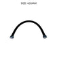 HEMOS BATHROOM PARTS 300-800MM NYLON PVC HIGH PRESSURE FLEXIBLE HOSE (BLACK,SILVER) HM-0067,0068