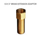 HEMOS BRASS PIPE FITTING EXTENSION ADAPTOR MALE FEMALE 1/2X2INCH,1/2X3INCH,1/2X4INCH