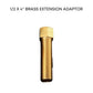 HEMOS BRASS PIPE FITTING EXTENSION ADAPTOR MALE FEMALE 1/2X2INCH,1/2X3INCH,1/2X4INCH
