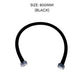 HEMOS BATHROOM PARTS 300-800MM NYLON PVC HIGH PRESSURE FLEXIBLE HOSE (BLACK,SILVER) HM-0067,0068