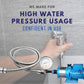 HEMOS 120/150/180CM EXTRA STRONG HIGH PRESSURE SHOWER BIDET STEEL NYLON HOSE WITH BRASS NUT