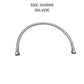 HEMOS BATHROOM PARTS 300-800MM NYLON PVC HIGH PRESSURE FLEXIBLE HOSE (BLACK,SILVER) HM-0067,0068