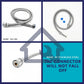HEMOS 120/150/180CM EXTRA STRONG HIGH PRESSURE SHOWER BIDET STEEL NYLON HOSE WITH BRASS NUT