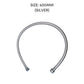 HEMOS BATHROOM PARTS 300-800MM NYLON PVC HIGH PRESSURE FLEXIBLE HOSE (BLACK,SILVER) HM-0067,0068