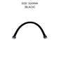 HEMOS BATHROOM PARTS 300-800MM NYLON PVC HIGH PRESSURE FLEXIBLE HOSE (BLACK,SILVER) HM-0067,0068