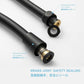 HEMOS 120/150/180CM EXTRA STRONG HIGH PRESSURE SHOWER BIDET STEEL NYLON HOSE WITH BRASS NUT