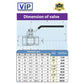 VIP BRASS FULL BORE BALL VALVE 343FF
