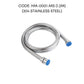 HEMOS 120/150/180CM EXTRA STRONG HIGH PRESSURE SHOWER BIDET STEEL NYLON HOSE WITH BRASS NUT