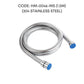 HEMOS 120/150/180CM EXTRA STRONG HIGH PRESSURE SHOWER BIDET STEEL NYLON HOSE WITH BRASS NUT
