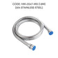 HEMOS 120/150/180CM EXTRA STRONG HIGH PRESSURE SHOWER BIDET STEEL NYLON HOSE WITH BRASS NUT