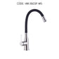HEMOS BATHROOM FAUCET SUS 304 BLACK FLEXIBLE NYLON HOSE BASIN COLD TAP HM-3603F (MATT SILVER&GREY)