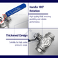 HEMOS BATHROOM FAUCET STEEL HANDLE 3 WAY VALVE FOR MEMBRANE FILTER BACKWASH HM-413