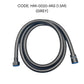 HEMOS 120/150/180CM EXTRA STRONG HIGH PRESSURE SHOWER BIDET STEEL NYLON HOSE WITH BRASS NUT