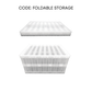 MULTIPURPOSE 40L NEW PP MATERIAL FOLDABLE STACKABLE STORAGE BOX CONTAINER