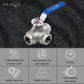 HEMOS BATHROOM FAUCET STEEL HANDLE 3 WAY VALVE FOR MEMBRANE FILTER BACKWASH HM-413