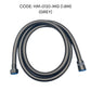 HEMOS 120/150/180CM EXTRA STRONG HIGH PRESSURE SHOWER BIDET STEEL NYLON HOSE WITH BRASS NUT