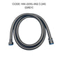 HEMOS 120/150/180CM EXTRA STRONG HIGH PRESSURE SHOWER BIDET STEEL NYLON HOSE WITH BRASS NUT