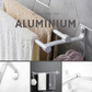 HEMOS BATHROOM FAUCET ALUMINUM DOUBLE TOWEL CLOTH BAR HM-81102 (MATT BLACK, MATT SILVER)
