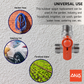 ANA 1/2" ALUMINIUM HANDLE 3-WAY MINI VALVE 1103-MMM