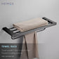 HEMOS BATHROOM FITTING SUS 304 TOWEL RACK PAPER HOLDER CHROME BLACK RAK BILIK MANDI 84SERIES