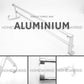 HEMOS BATHROOM FAUCET ALUMINUM DOUBLE TOWEL CLOTH BAR HM-81102 (MATT BLACK, MATT SILVER)