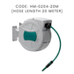 HEMOS 15/20/30M AUTOMATIC RETRACTABLE GARDEN SPRAYER HOSE REEL HOS AIR KEKILI (INCLUDE PVC HOSE)