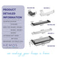 HEMOS BATHROOM FITTING SUS 304 TOWEL RACK PAPER HOLDER CHROME BLACK RAK BILIK MANDI 84SERIES