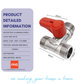 ANA 1/2" ALUMINIUM HANDLE 3-WAY MINI VALVE 1103-MMM