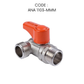 ANA 1/2" ALUMINIUM HANDLE 3-WAY MINI VALVE 1103-MMM
