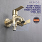 HEMOS BATHROOM FAUCET STAINLESS STEEL SUS 304 2TO1 TWO WAY TAP HM-3207