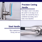 HEMOS KITCHEN FAUCET STEEL 304 WATER FILTER PILLAR SINK TAP HM-381,382