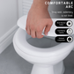 HEAVY DUTY V SHAPE PP MATERIAL SOFT CLOSE SEAT COVER ADJUSTABLE HINGES PENUTUP MANGKUK TANDAS DUDUK