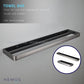 HEMOS BATHROOM FITTING ALUMINIUM ACCESSORIES TOWEL RACK HOLDER GREY BLACK RAK BILIK MANDI 84SERIES