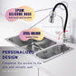 HEMOS KITCHEN FAUCET FLEXIBLE BLACK NYLON HOSE WITH HOLDER KEPALA PAIP SINKI HM-3301FH,3302FH-MS