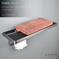HEMOS BATHROOM FITTING ALUMINIUM ACCESSORIES TOWEL RACK HOLDER GREY BLACK RAK BILIK MANDI 84SERIES
