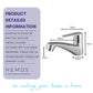 HEMOS BATHROOM FAUCET STAINLESS STEEL SUS PILLAR BASIN TAP HM-3203-MS