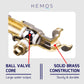VIP BRASS BALL OUTDOOR WASHING MACHINE BIBTAP KETUK BIB VALVE 318