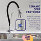 HEMOS KITCHEN FAUCET FLEXIBLE BLACK NYLON HOSE WITH HOLDER KEPALA PAIP SINKI HM-3301FH,3302FH-MS