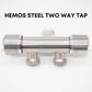 HEMOS STEEL TWO WAY TAP HM-3237-MS
