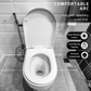 HEAVY DUTY UF/PP MATERIAL D SHAPE SOFT CLOSE SEAT COVER ADJUSTABLE HINGES PENUTUP MANGKUK DUDUK