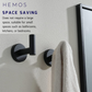 HEMOS SUS304 STAINLESS STEEL TOWEL HOOK WALL MOUNTED HANGER HMBF-83800