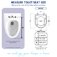 HEAVY DUTY UF/PP MATERIAL D SHAPE SOFT CLOSE SEAT COVER ADJUSTABLE HINGES PENUTUP MANGKUK DUDUK