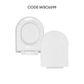 HEAVY DUTY UF/PP MATERIAL D SHAPE SOFT CLOSE SEAT COVER ADJUSTABLE HINGES PENUTUP MANGKUK DUDUK