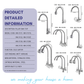 KITCHEN FAUCET STAINLESS STEEL PILLAR WALL MOUNTED SINK TAP KEPALA PAIP AIR DAPUR 31SERIES
