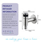 HEMOS BATHROOM FAUCET STAINLESS STEEL SUS 304 WALL HOSE BIB TAP HM-3226-MS