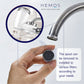 KITCHEN FAUCET TWO SPOUT STAINLESS STEEL 304 TWINS PILLAR SINK TAP HM 3308