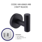 HEMOS SUS304 STAINLESS STEEL TOWEL HOOK WALL MOUNTED HANGER HMBF-83800