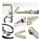 HEMOS KITCHEN FAUCET STEEL PULL OUT COLD PILLAR SINK TAP KEPALA PAIP DAPUR HM-19054-MS