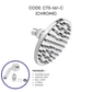 CORSA 150MM ROUND RAIN SHOWER HEAD CTS-561-C